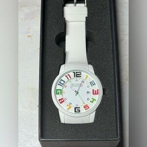 Crayo Festival White Dial White Silicone Unisex Watch CR2001